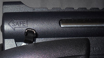 detail, AR-7 safety, off